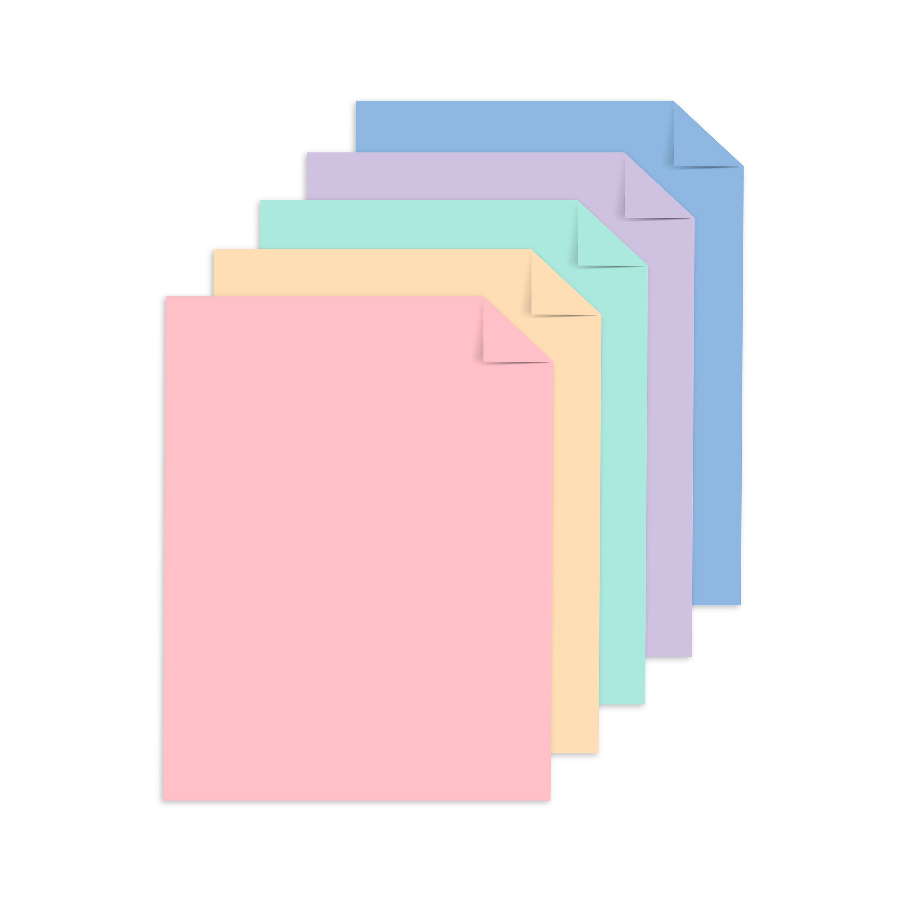Astrodesigns Cardstock, Macaron Assortment, 8.5" x 11", 65 lb./176 gsm, 50 Sheets (91535)