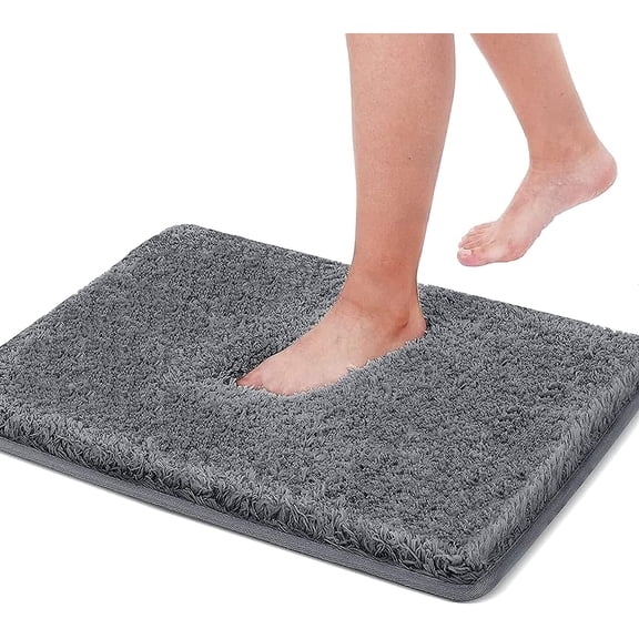 Bathroom Rugs Mat 40x60cm Soft Absorbent White Bath Rug for Bathroom Floor, Tub, Shower and Home Decor Accessories