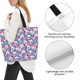 thumbnail image 3 of Easygdp Skull Bolsas Tote para Mujer, Bolsos de Hombro para Viaje, Bolsos de Mano de Gran Capacidad para Compras y Trabajo, 3 of 8