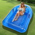 thumbnail image 1 of Flota inflable para broncearse en piscina y salón, MoKo, con barra de hielo y portavasos, 1 of 7