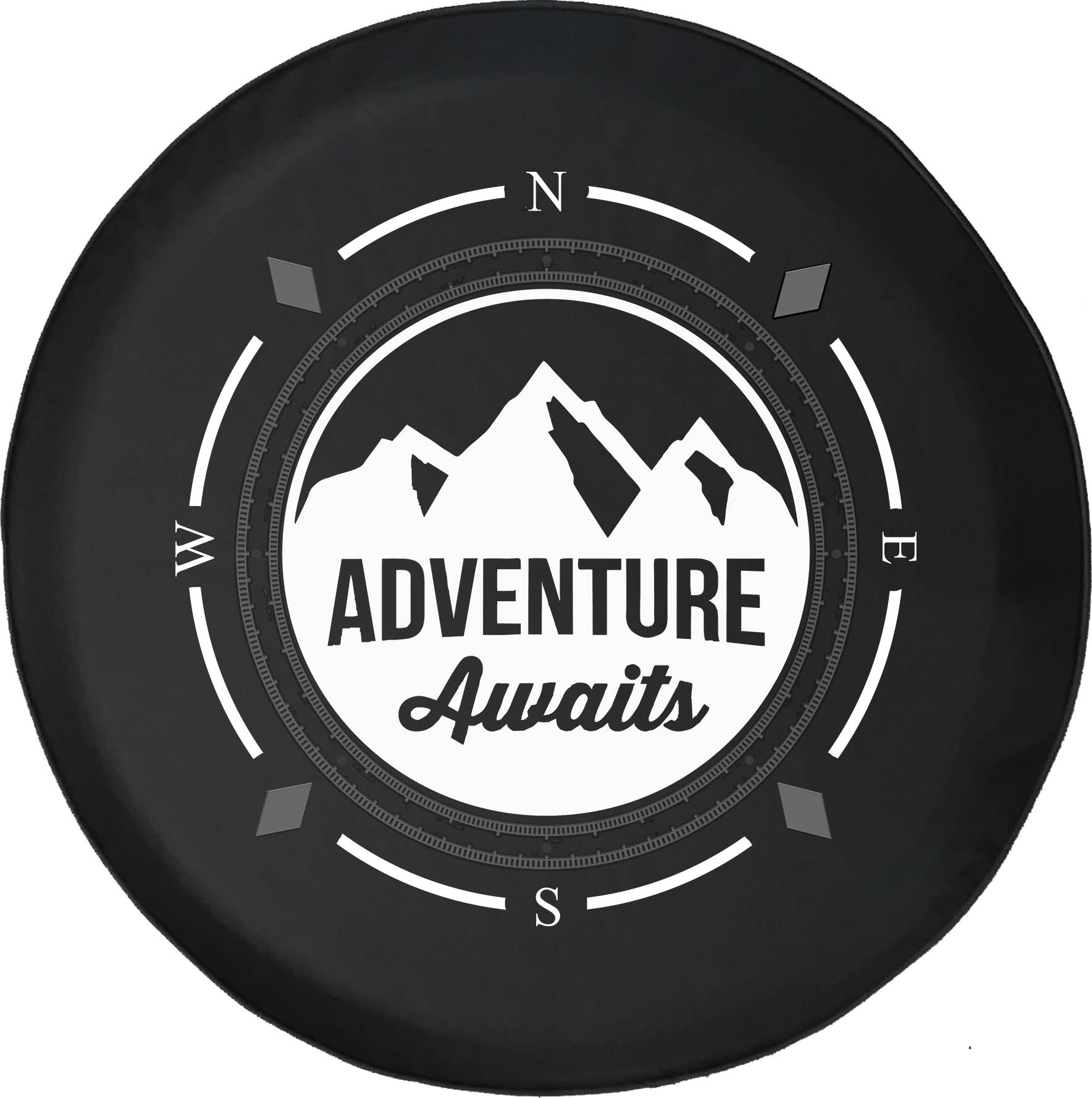 Spare Tire Cover Compass Adventure Awaits Wheel Covers Fit for SUV  accessories Trailer RV Accessories and Many Vehicles