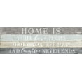 thumbnail image 2 of Carpentieri, Natalie 32x13 Black Ornate Wood Framed with Double Matting Museum Art Print Titled - Home is Where, 2 of 4