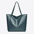 thumbnail image 2 of Womens Tote Bag Large Capacity Retro Vegan Leather Zipper Work Bag Travel Shoulder Bags, 2 of 3