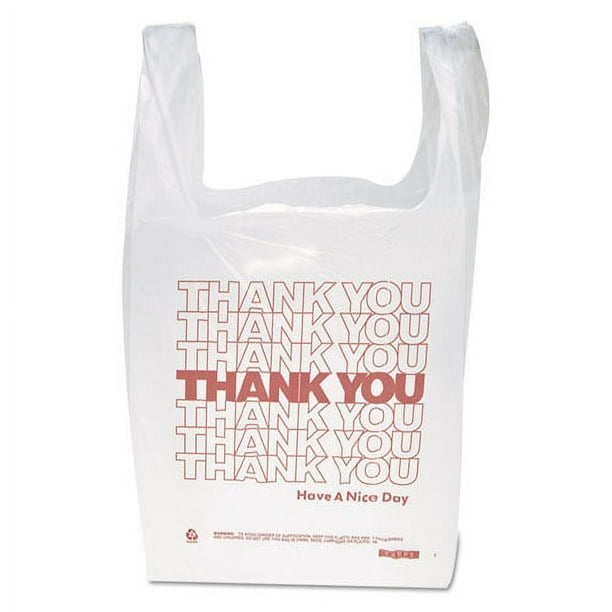 Thank You Handled T-Shirt Bag, 0.167 bbl, 12.5 microns, 11.5 Thank You Handled T-Shirt Bag, 0.167 bbl, 12.5 microns, 11.5