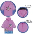 thumbnail image 6 of Puddle Play Kids Waterproof Rain Slicker Jacket, Pink Unicorn & Stars Design, Hooded with Snap Closure – Lightweight Girls Raincoat, Size 6-7 Years, 6 of 6