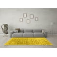 thumbnail image 3 of Ahgly Company Indoor Rectangle Abstract Yellow Contemporary Area Rugs, 5' x 7', 3 of 4