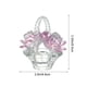 thumbnail image 3 of Decoración De Cristal 1 pc Crystals Rose Basket Ornament Glass in Pink for Car Interior and Home Decor Valentines Day Gift 3.35x2.56" JASKFLY, 3 of 9