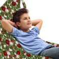 thumbnail image 1 of Christmas Lounger Chair Bag, Pine Fir Cones Balls and Coniferous Tree Leaves Holly Berry Old Fashioned, High Capacity Storage with Handle Container, Lounger Size, Red Green Grey, by Ambesonne, 1 of 5