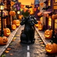 thumbnail image 3 of Leeye Decor Ornament Desktop Dark Resin Figurine for Collectible and 3 Two Headed Halloween Home Desk Shelf Dog, 3 of 3