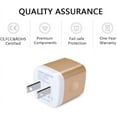 thumbnail image 2 of Charger Block,2PACK USB Wall Charger Adapter,AILKIN 2.1A Dual Port Fast Charging Station Plug Charger Blocks iPhone Wall Charger,Gold, 2 of 5