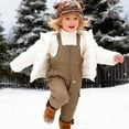 thumbnail image 6 of Valcatch Unisex Toddler Solid Color Snow Bib Overalls Waterproof Warm Down Puffer Snowsuit for Baby Boys Girls, 6 of 8