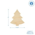 thumbnail image 5 of Chunky Christmas Wood Tree Cutout 4-inch, Pack of 2 Small Wooden Tree for Crafts, Christmas Table Decor & Tiered Tray, by Woodpeckers, 5 of 7
