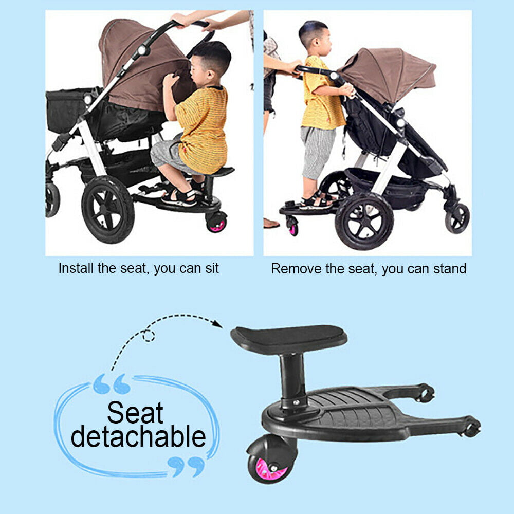 Buggy Board Stroller With Seat Kids Buggy Stroller Attachment Unisex Pram Seat 