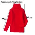 thumbnail image 2 of Laklulu Suéter de Manga Larga con Cuello Alto para niños Sudadera cálida de Punto Fino sólido básico, 2 of 5