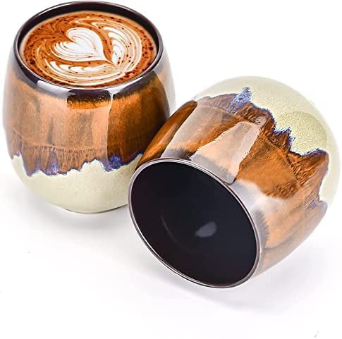 5 oz baby blue double espresso cup, Ball handle espresso cup – doppiocotto