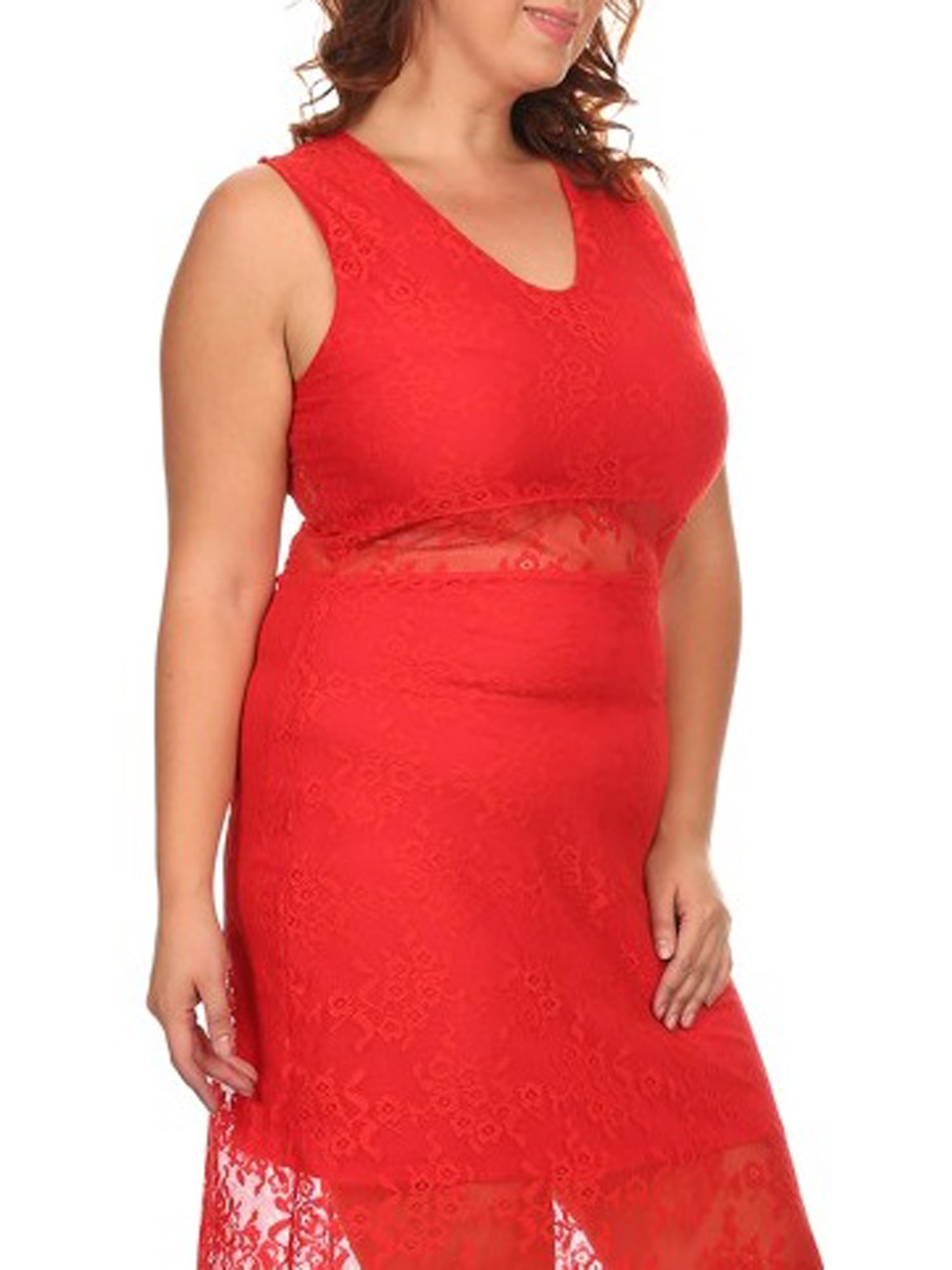 Ella Samani Women's Plus Size Lace Maxi Dress