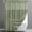 Green, variant on Waffle Weave Hookless Shower Curtain with Snap in Liner, DawnJoanHD White Polyester Fabric Shower Curtains with See Through Top Window, 71" x 74"