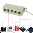 Techinal RJ11 Jack 5 Way Outlet Telephone Phone Modular Line Splitter
