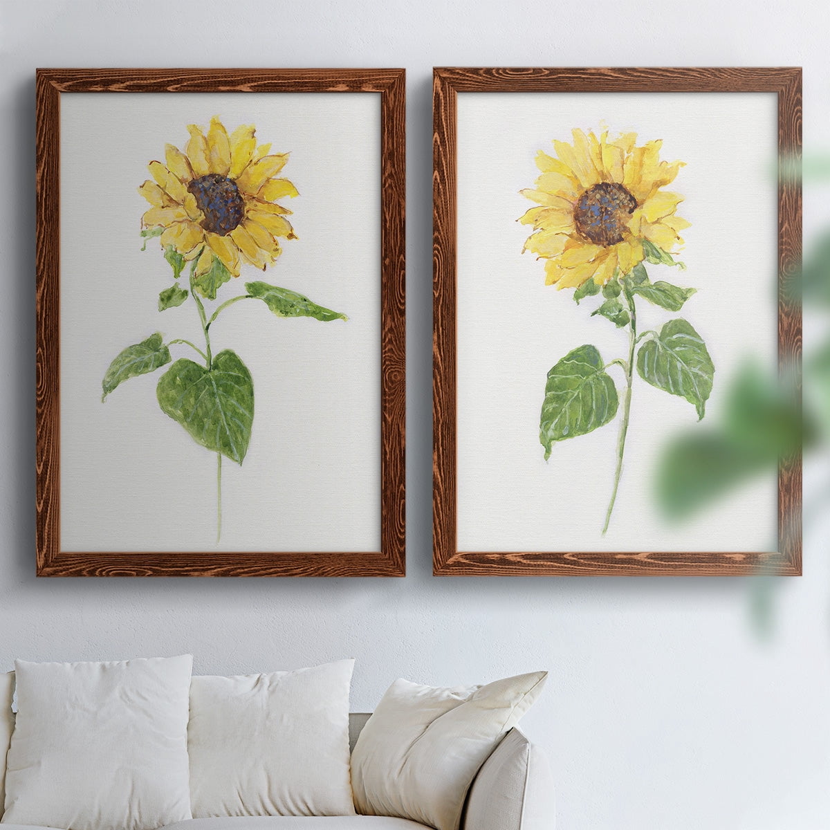 Sunflower I - Premium Framed Canvas 2 Piece Set - Ready to Hang