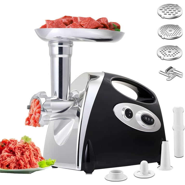 Electric Meat Grinder 500W Home Kitchen Industrial 2L Stainless Steel Food  Processor and Sausage Maker