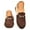 Brown, variant on Gvdentm Wonens Slippers Women's Comfy Style Memory Foam Slip on Slippers Soft House Shoes with Fuzzy Collar(Brown,8)