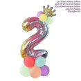 thumbnail image 4 of 13pcs/set Birthday Balloons Rainbow Number Foil Balloons Kids 1st Birthday Party Decorations Balloons Happy Birthday Balloon, 4 of 4