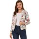 thumbnail image 1 of Chaqueta Tipo Blazer Informal Con Solapa De Muesca Y Manga Larga Para Mujer Beige-Floral L, 1 of 6