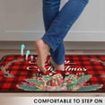 thumbnail image 6 of Christmas Kitchen Rugs and Mats Set of 2 Kitchen Floor Mat Non-Slip Backing Xmas Decorative Washable Runner Rug 17"x47.2"+17"x30" Merry Christmas Decorations for Home, 6 of 6