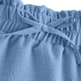 thumbnail image 7 of Wuxian Youth Girls Skirts Bohemian Solid Color High Waist Casual Ruffled Tiered Flowy Loose Fit Tunic Long Skirt Summer Comfortable A-Line Vacation Beach Dailywear,Light Blue,4-5 Years, 7 of 7