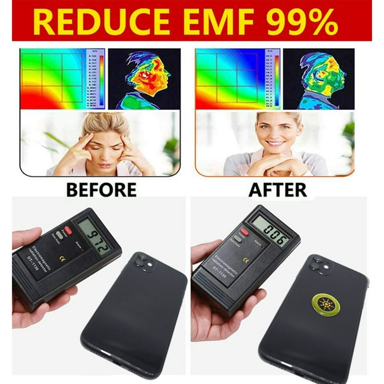 EMF Pro Radiation Protection Phone Stickers – Shungite EMF Protection  Stickers – EMF Blocker for All Devices – Electro Pollution and Wave Blocker  – Easy to Apply – Set of 6 Pieces : : Electronics