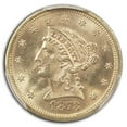 thumbnail image 2 of 1873 $2.50 Liberty Gold Quarter Eagle Open 3 MS-63 PCGS, 2 of 3