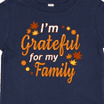 thumbnail image 4 of Inktastic I'm Grateful for my Family in Orange with Fall Leaves Boys or Girls Baby T-Shirt, 4 of 5