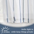 thumbnail image 4 of Cortinas de Cocina de Lino a Rayas Jinchan 60x60 cm Azul sobre Blanco, 4 of 6