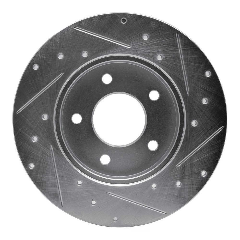 Dynamic Friction Company 631-52010L DFC Brake Rotor - Drilled And Slotted - Silver