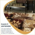thumbnail image 2 of BNM Floral Damask Indoor Area Rug, 3' x 5', Burgundy, 2 of 8