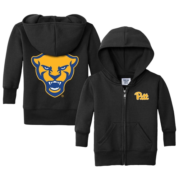 Infant Chad & Jake Black Pitt Panthers Primary Logo Full-Zip Hoodie
