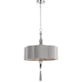 thumbnail image 3 of Uttermost Helena 4-Light Steel Metal and Glass Drum Pendant in Chrome, 3 of 4