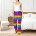 thumbnail image 4 of Salouo Colorful Glitter Rainbow Print Women's Pajama Pants Casual Loose Sweatpants PJs Flowy Pants Drawstring Palazzo for Women Wide Leg Pants Lounge Pajama -XX-Large, 4 of 8