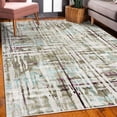 thumbnail image 3 of Grunge Decorative Rug, Abstract Paint Manifold Complicated Mixed and Lines Print Illustration, Quality Carpet for Bedroom Dorm and Living Room, 6 Sizes, Slate Brown, by Ambesonne, 3 of 4