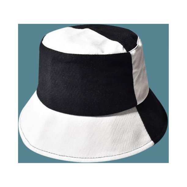 XYCCA Pure Split Black and White Bucket Hat Travel Fisherman Cap