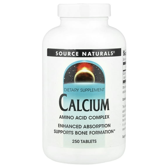Source Naturals, Inc. Calcium Amino Acid Complex 200mg 250 Tablet