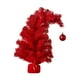 thumbnail image 4 of Decoraciones navideñas, adornos navideños, regalos navideños. Mini árbol de Navidad con spray de nieve puntiagudo de 45 cm. Decoración de escritorio/ventana con copos de nieve rosas. Mini joyería., 4 of 6