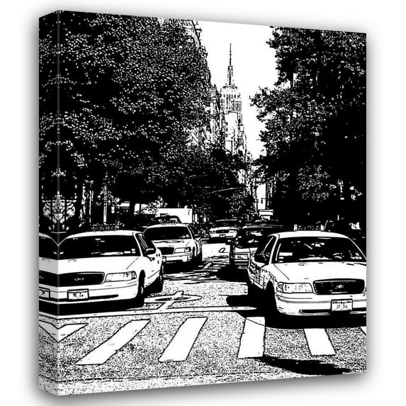 Jeff/Boyce Maihara/Watt 28x34 Gallery Wrapped Canvas Wall Art Titled - New York Minute I