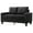 Black, variant on Glory Furniture Newbury Twill Fabric Modular Loveseat in Black
