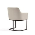 thumbnail image 6 of Serena Upholstered Dining Armchair with Steel Base in Cream - Set of 2, 6 of 10