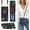 02-Black, variant on for Google Pixel 7 Case with Card Holder and Strap for Women,Crossbody Lanyard,Ring Stand,Snap Clasp,Phone Wallet Cases 6.3 inch(Black)