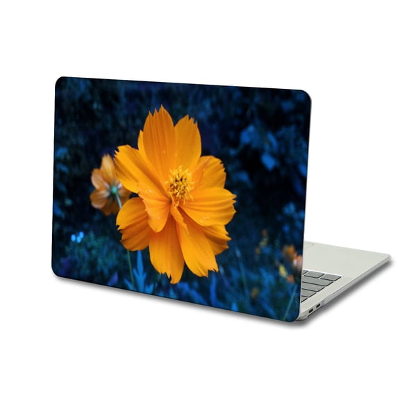 KSK KAISHEK Compatible Old Version MacBook Air 13 inchs Case 2017-2014/2013//2012/2011/2010 Release Model A1466/A1369, Plastic Hard Shell Cover, Flower 0035