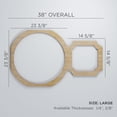 thumbnail image 3 of Ekena Millwork 38 "W x 23 3/8"H x 1/4"T Large Hemingway Decorative Fretwork Wood Wall Panels, Birch, 3 of 18