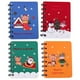 thumbnail image 1 of 4 mini libretas de espiral navideñas, cuadernos de espiral, blocs de notas de oficina navideños, 1 of 8