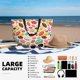 thumbnail image 5 of Fotbe Color Donut Bolsa de Viaje para Playa - Resistente al Agua, Bolsa Tote de Gran Capacidad y Ligera con 7 Bolsillos para Mujeres y Hombres, 5 of 7
